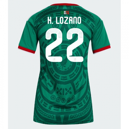 Billige Fotballdrakt Mexico Hirving Lozano #22 Replika Hjemmedrakt Dame VM 2026 Kortermet Billige Fotballdrakt Mexico Hirving Lozano #22 Replika Hjemmedrakt Dame VM 2026 Kortermet